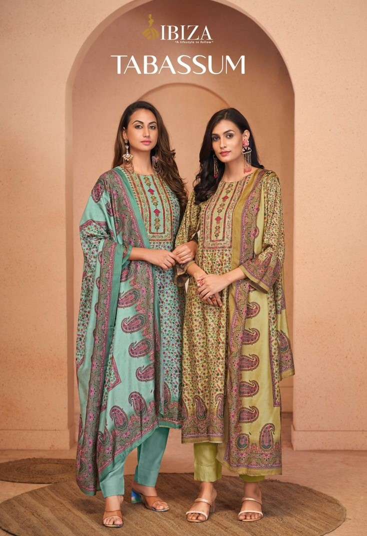 Ibiza Tabassum Pure Bemberg Party Wear  Unstitched Salwar Suits Wholesaler In Surat.