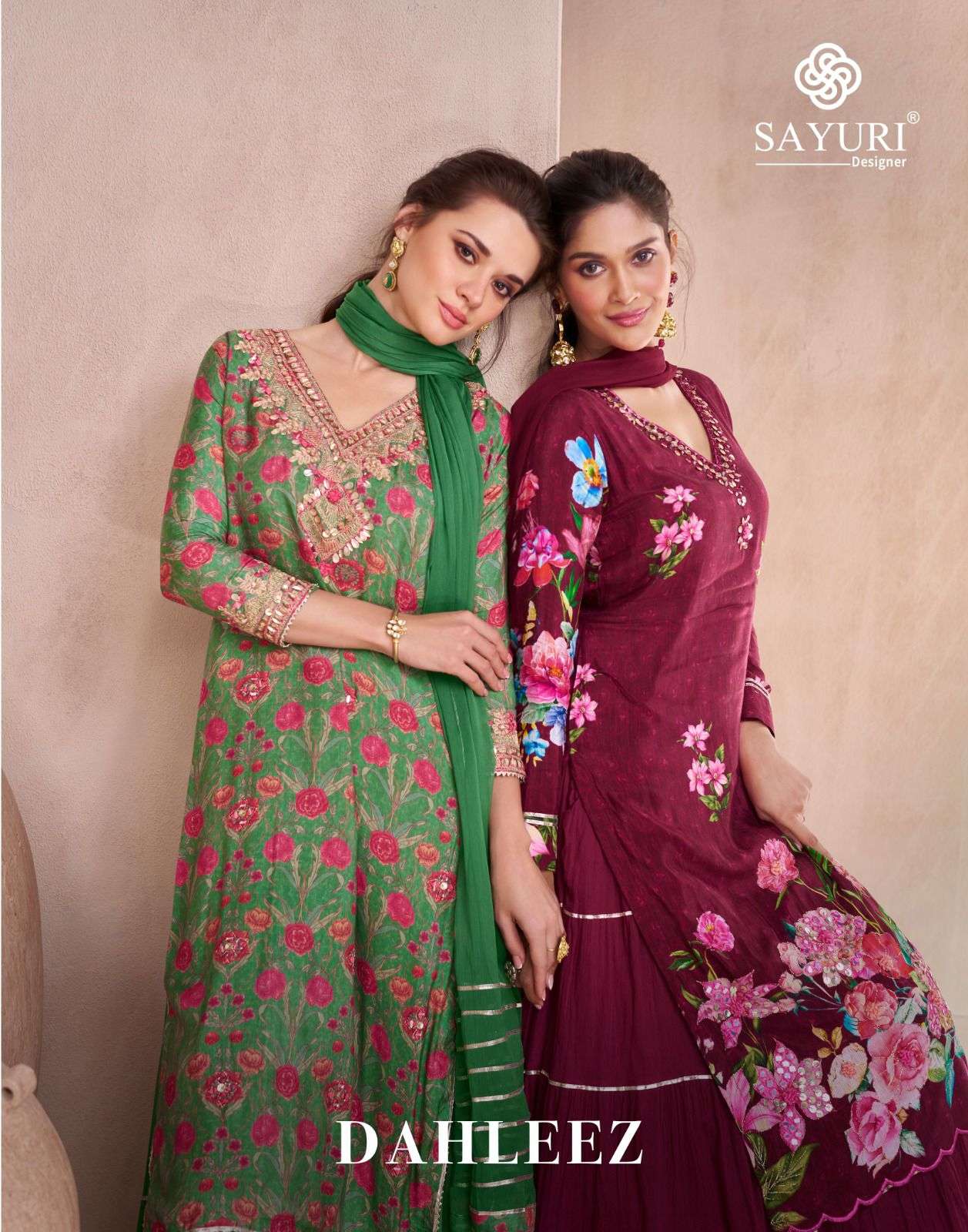 Sayuri Dahleez Pure Muslin Silk ReadyMade Dress Wholesaler In Surat.