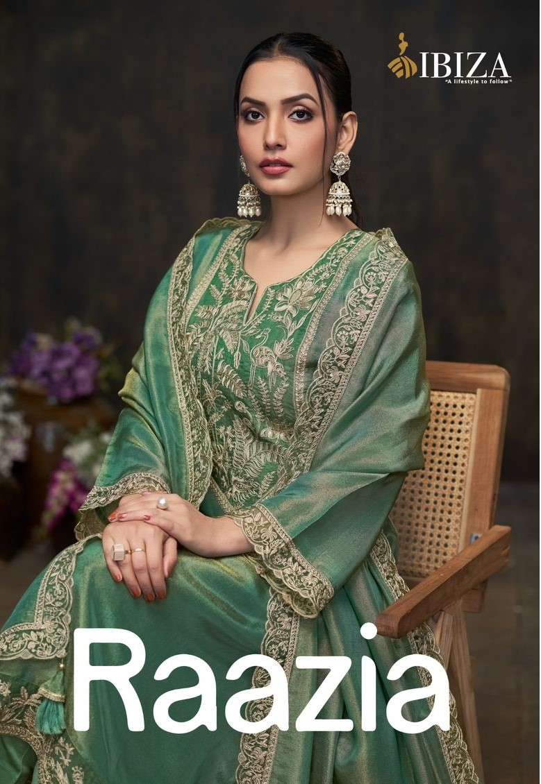 Ibiza Raazia Muslin Unstitched Salwar Suits Wholesaler In Surat.