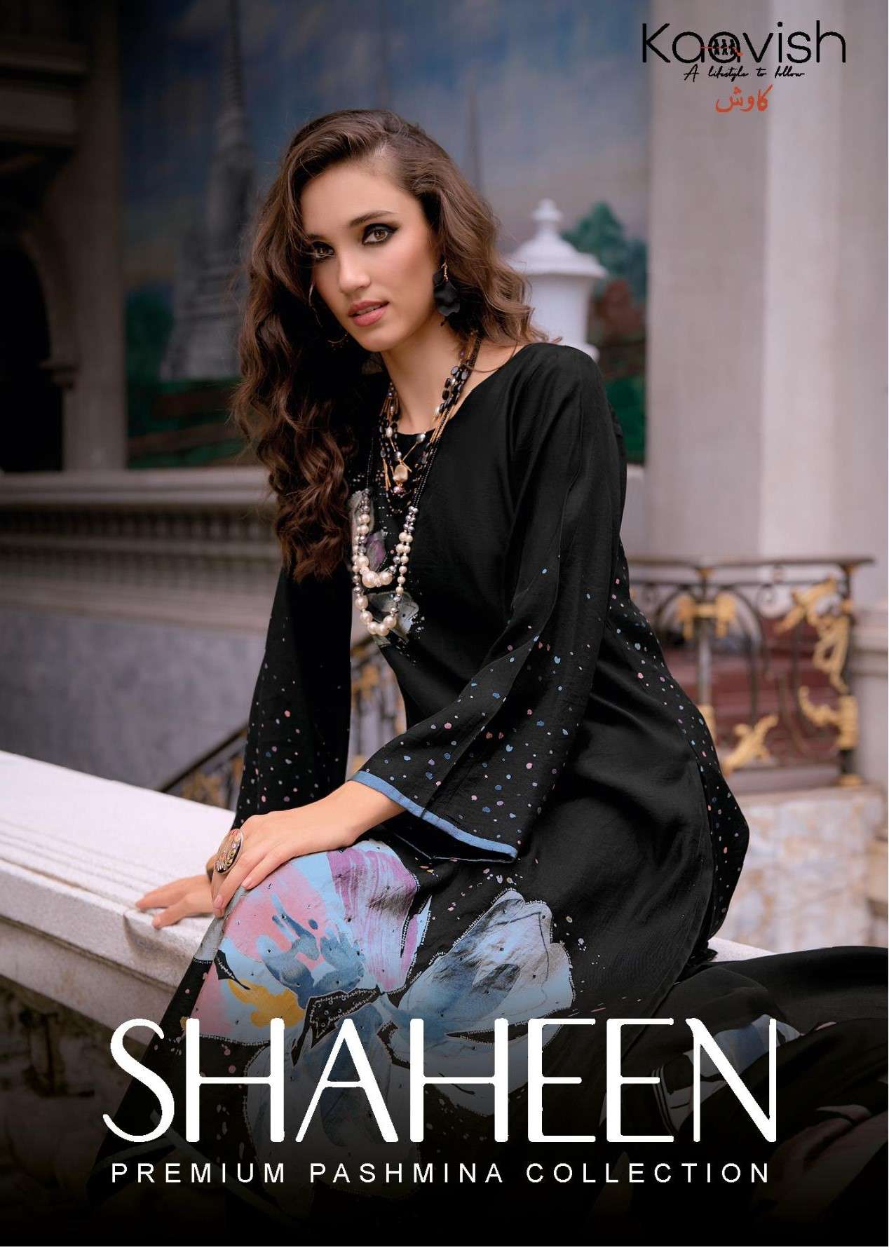 Kaavish Shaheen Pashmina Designer Fabric Pakistani Salwar Suits Wholesaler In Surat.