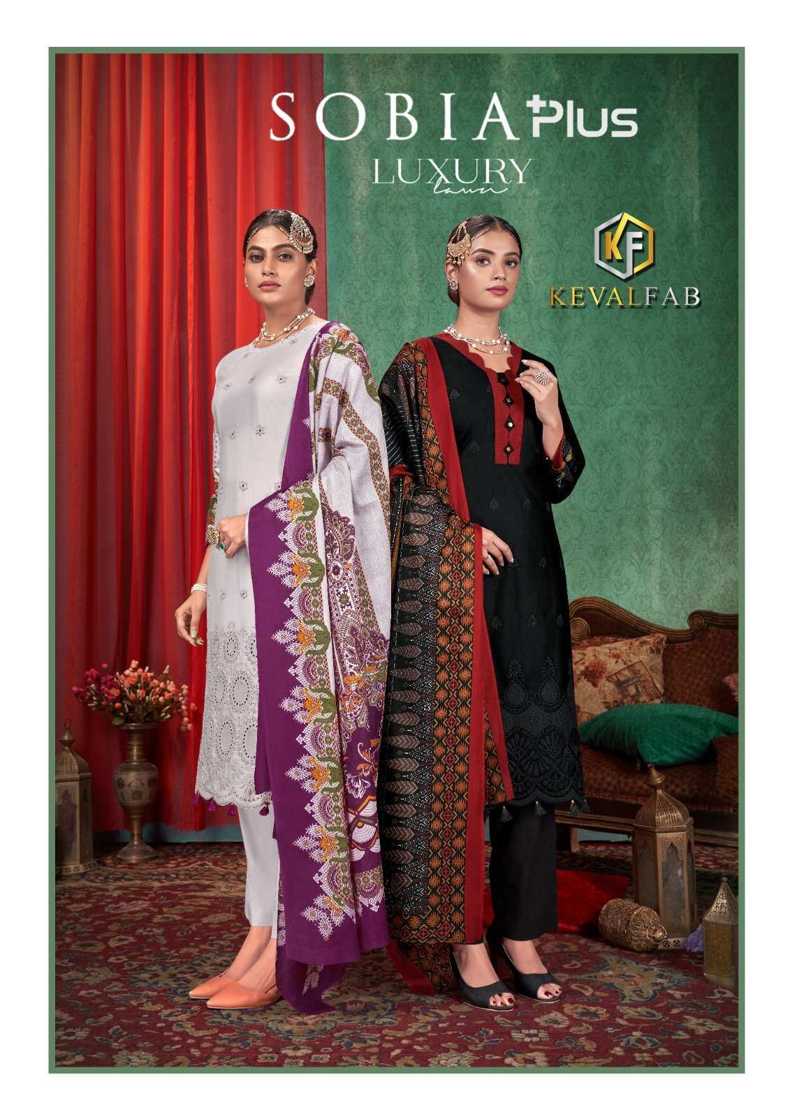 Keval Fab Sobia Plus  Cotton Unstitched Salwar Suits Wholesaler In Surat.