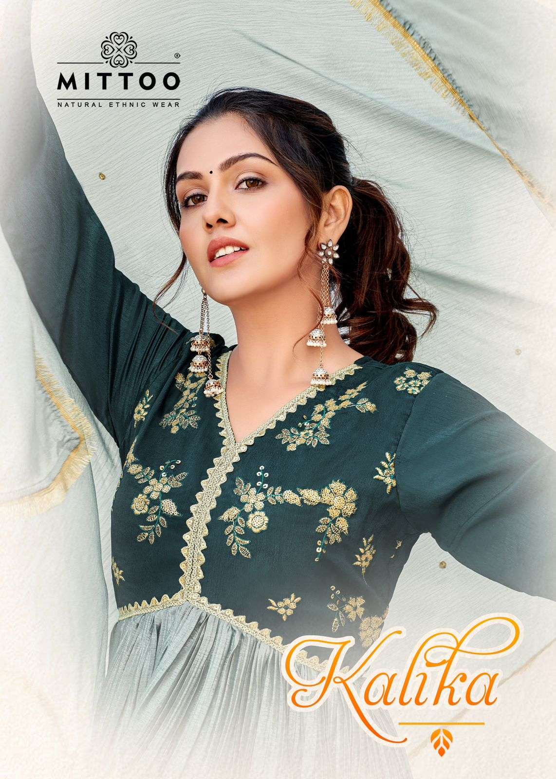 Mittoo kalika Chinon Designer  Salwar Suits Wholesaler In Surat.