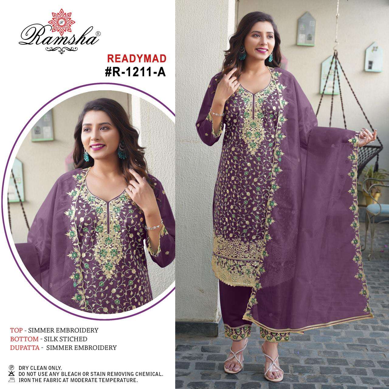 Ramsha R-1211 Nx Simmer Salwar suits  Wholesaler In Surat.