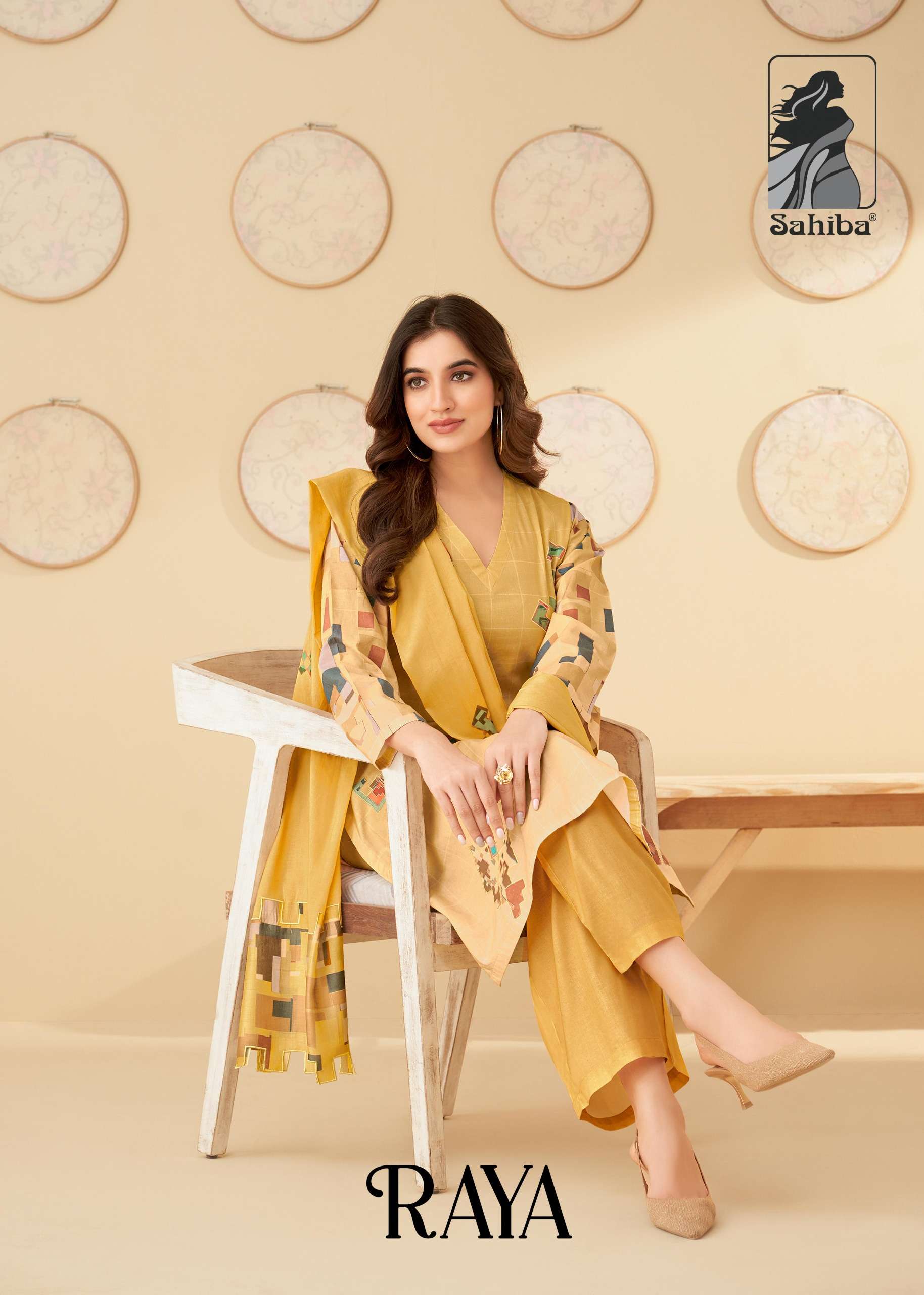 Sahiba Raya Pure Cotton Designer  Salwar Suits Wholesaler In Surat.