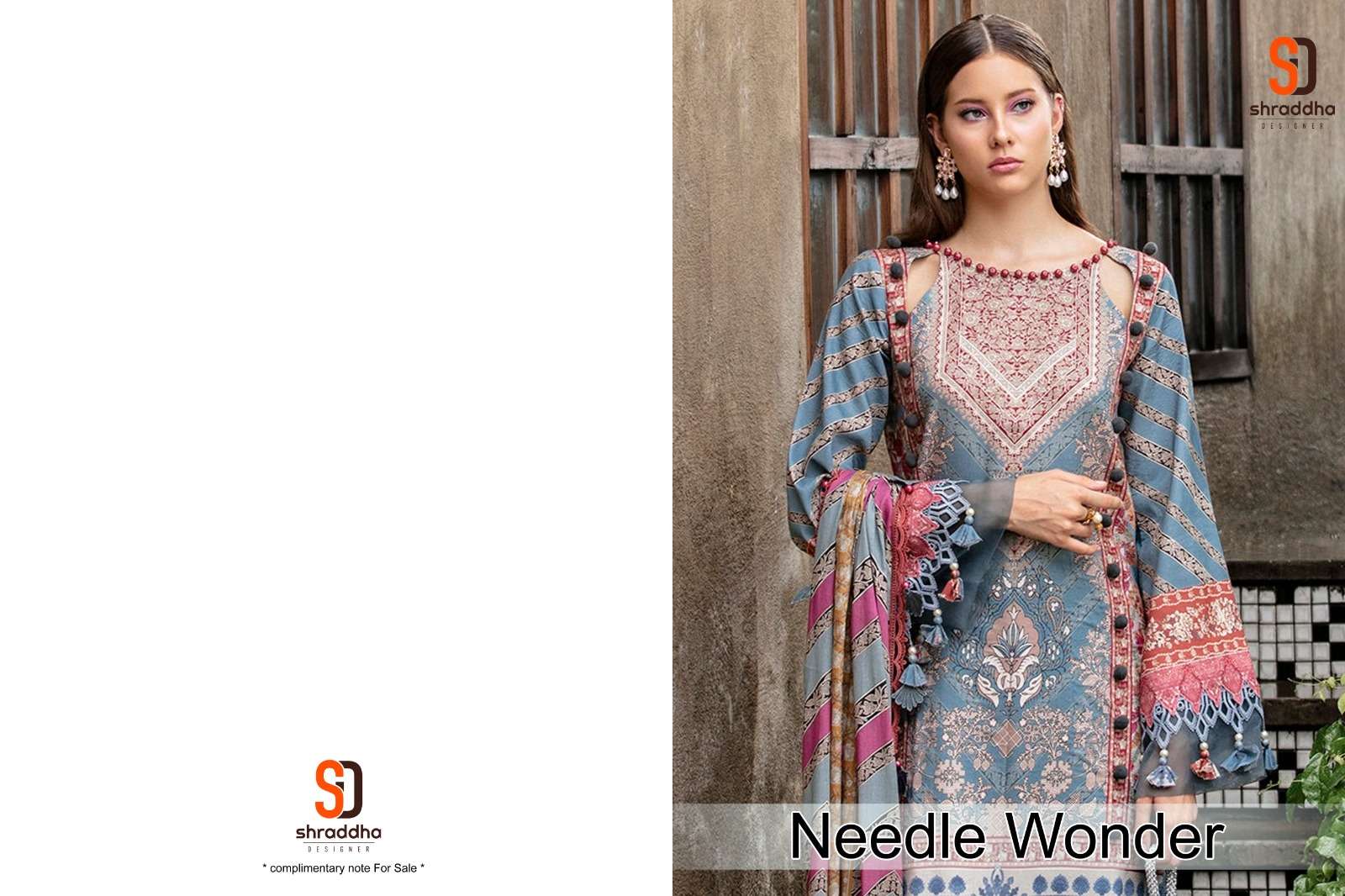 Sharaddha Needle Wonder Lawn Vol-05  Cotton  Designer Daily Wear Salwar Suits Wholesaler In Surat.