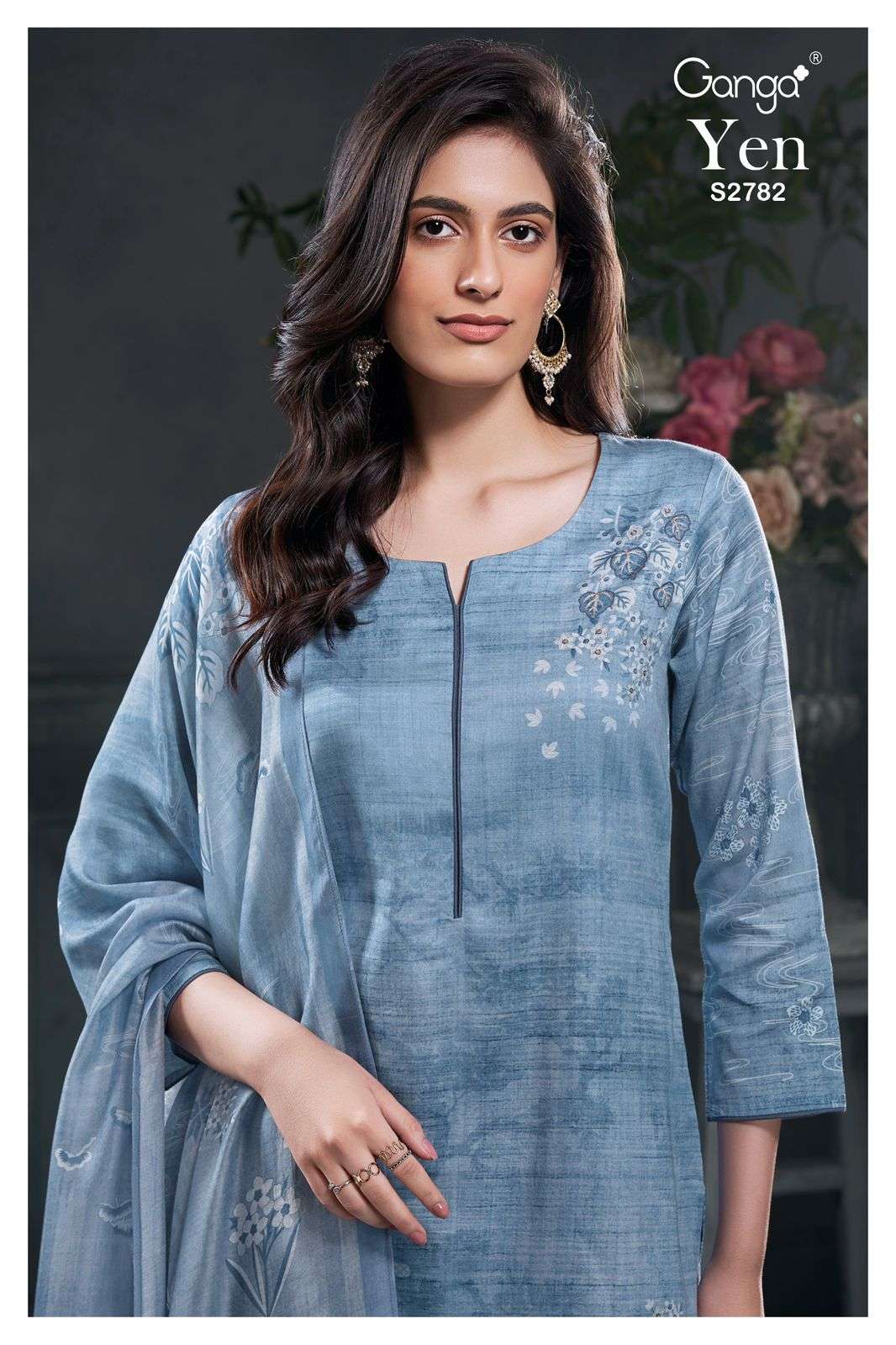 Ganga Yen 2782 Cotton Party Wear  Salwar Suits Wholesaler In Surat. 