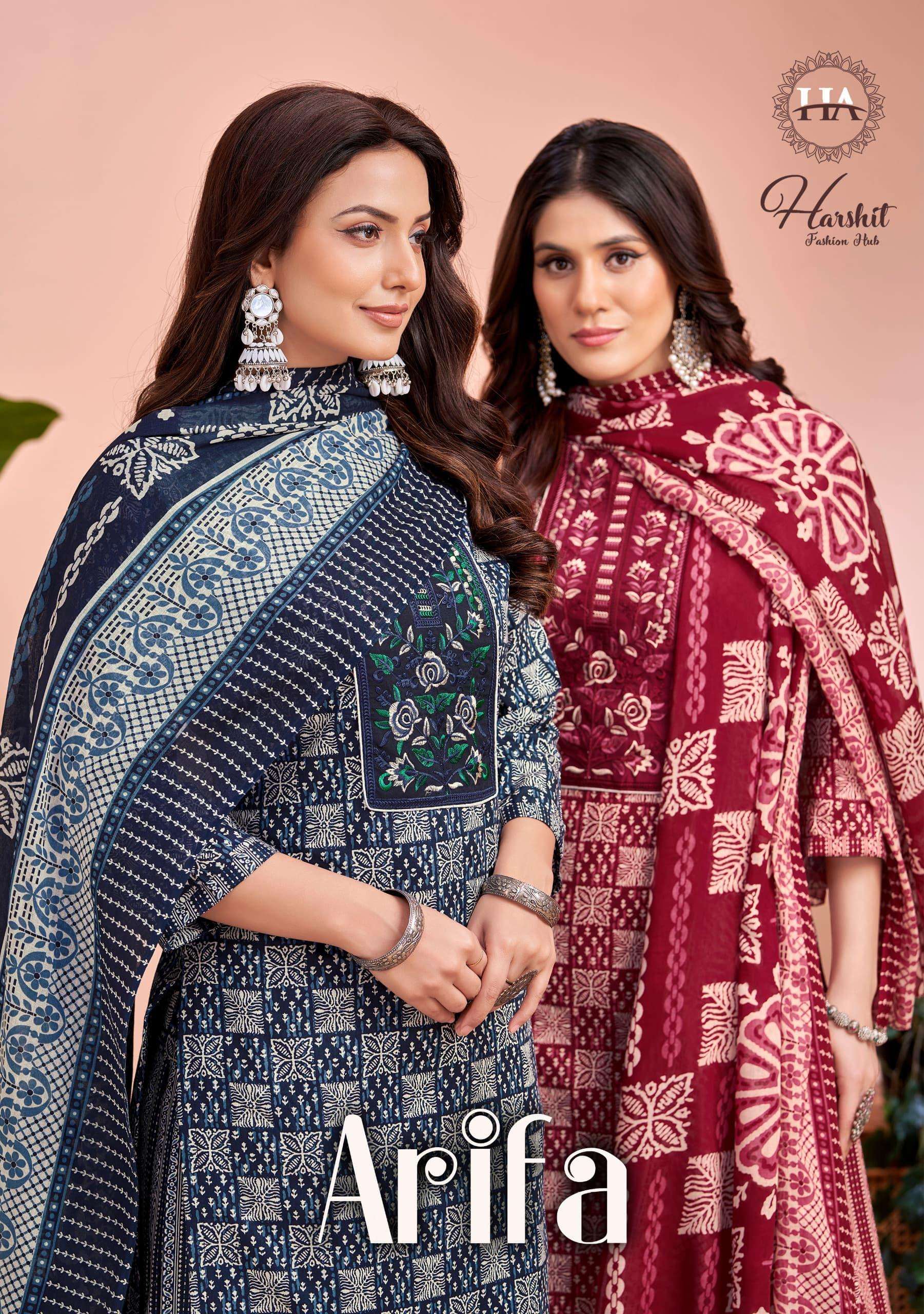 Alok Suits Aarifa Pure Cotton Camric  Daily wear  Salwar Suits Wholesaler In Surat. 