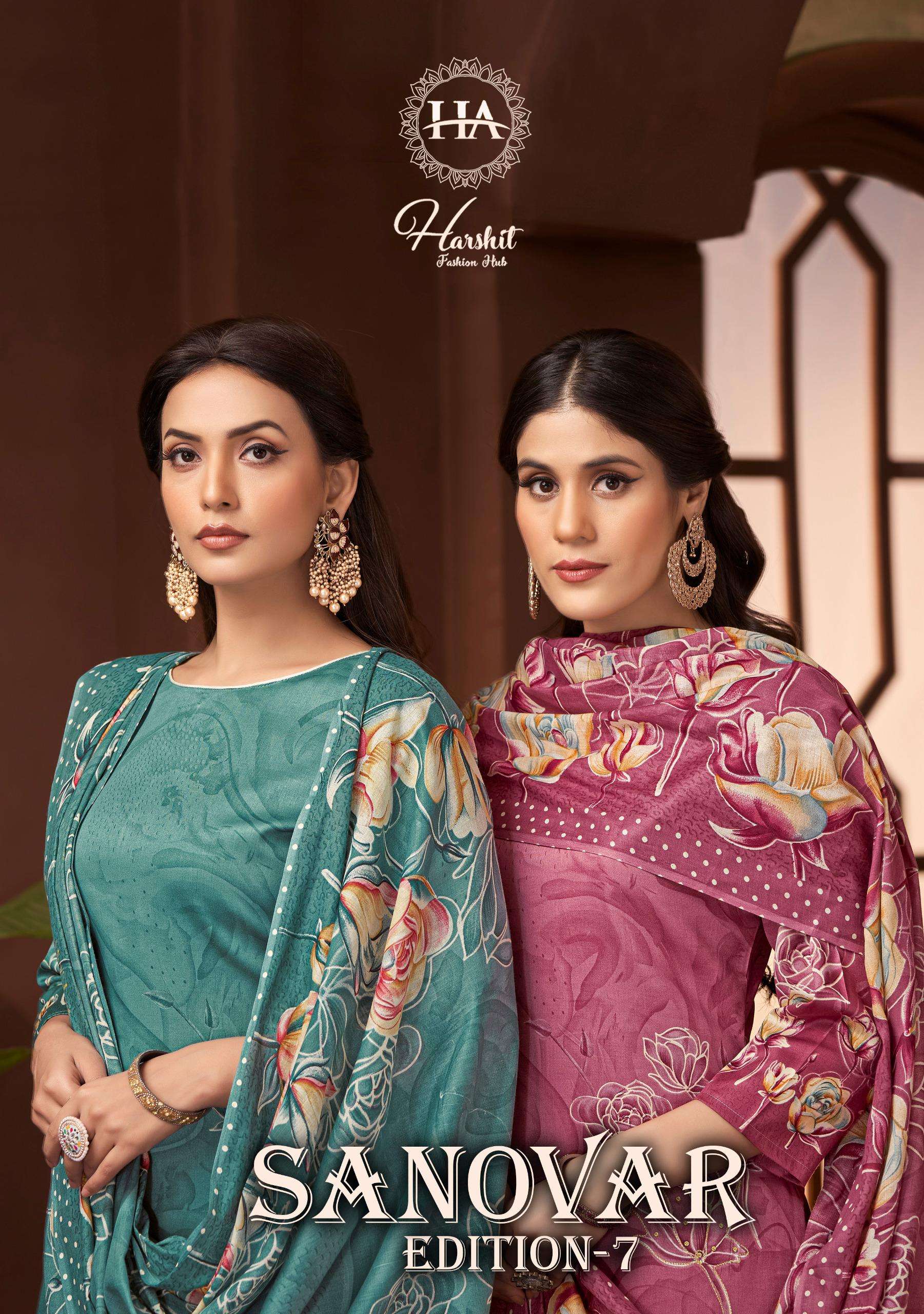 Alok Suits Sanovar -7 Pure Cotton Daily wear  Salwar Suits Wholesaler In Surat. 