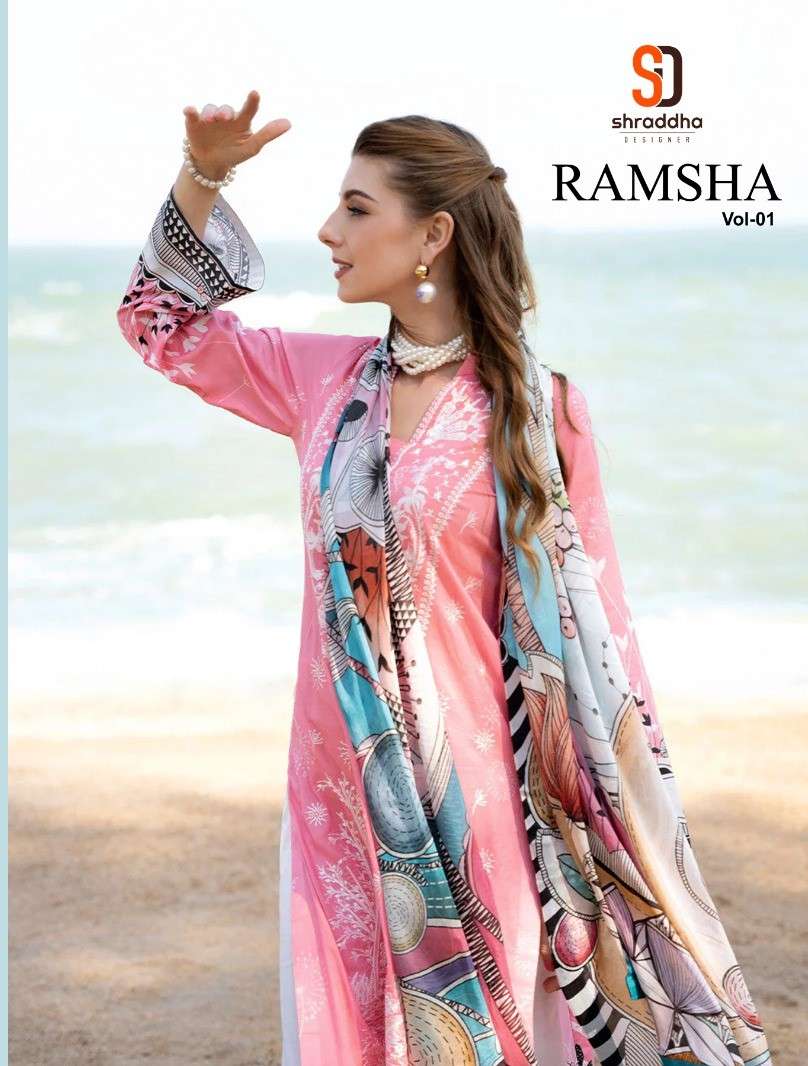 Sadhana Fashion Ramsha Vol-1 Pure Cotton Daily Wear  Salwar Suits Wholesaler In Surat. 